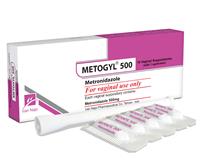 شیاف واژینال متوژیل 500  (مترونیدازول)