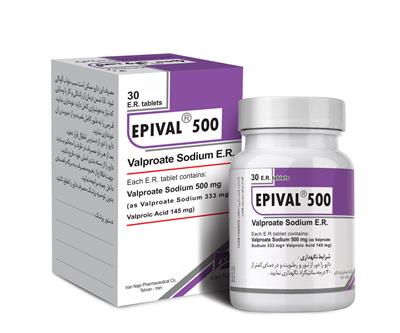 قرص پیوسته رهش اپی وال ® 500  (والپروات سدیم333+ اسید والپروئیک 145)