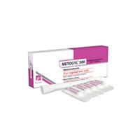 شیاف واژینال متوژیل 500  (مترونیدازول)