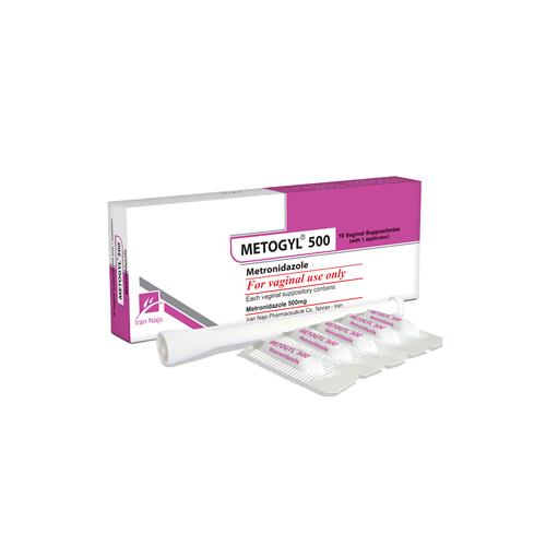 شیاف واژینال متوژیل 500  (مترونیدازول)